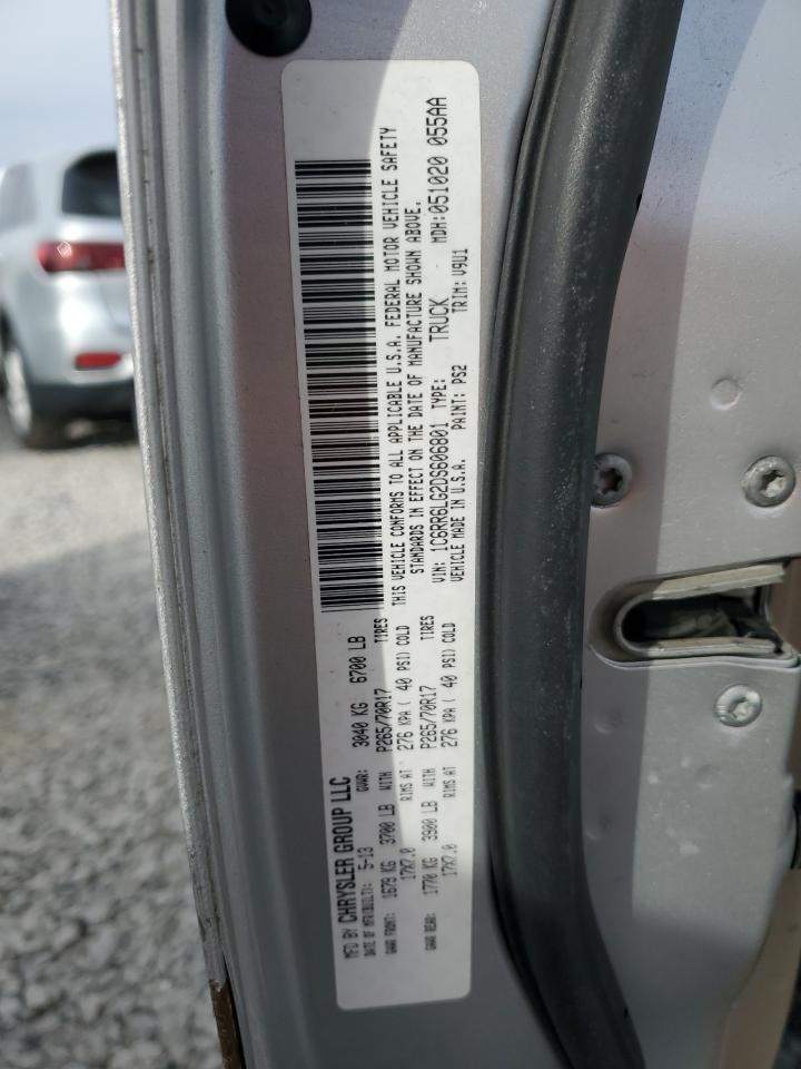 2013 Ram 1500 Slt VIN: 1C6RR6LG2DS606801 Lot: 92681885