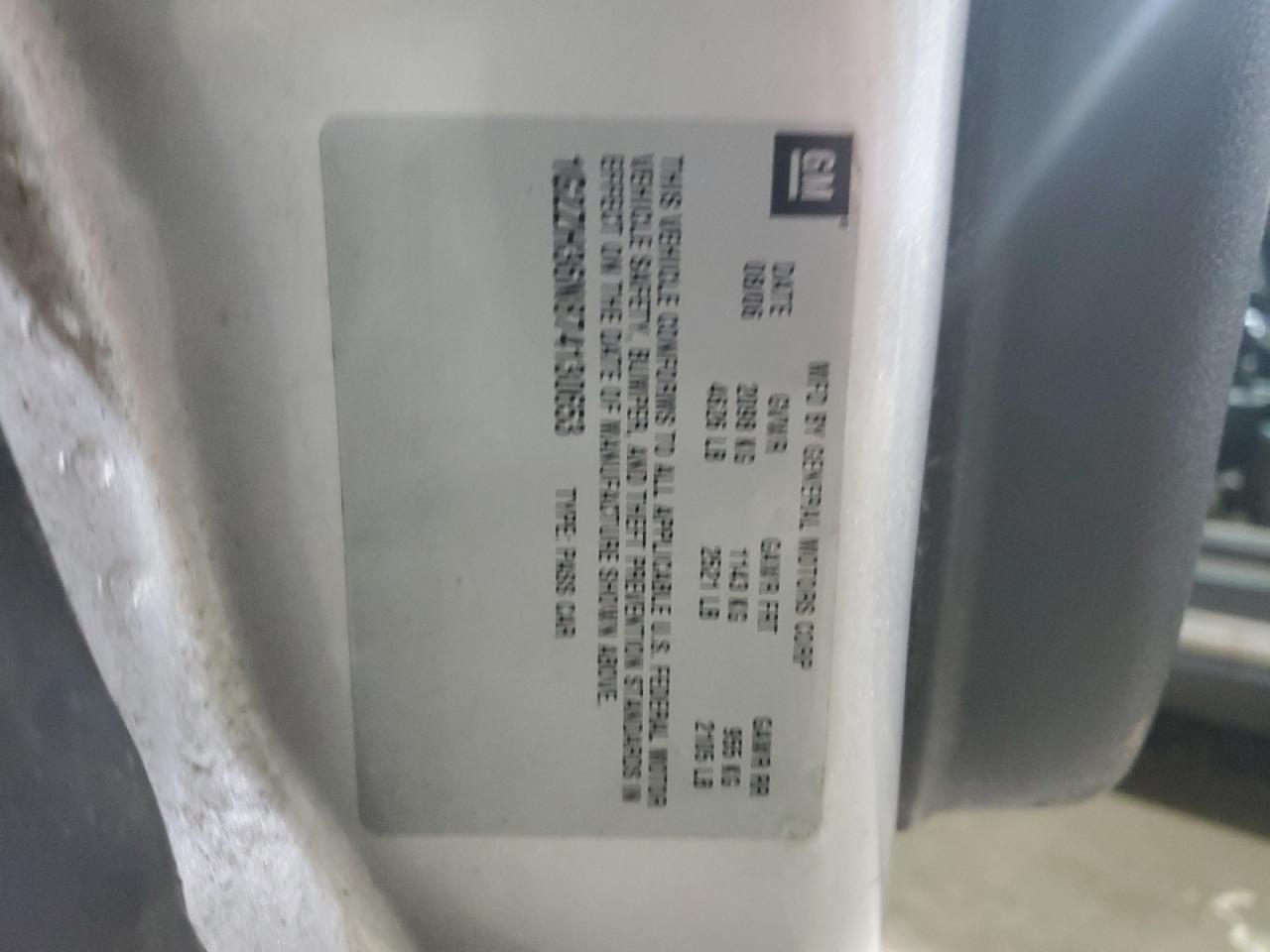 2007 Pontiac G6 Gt VIN: 1G2ZH36N874130653 Lot: 93714895