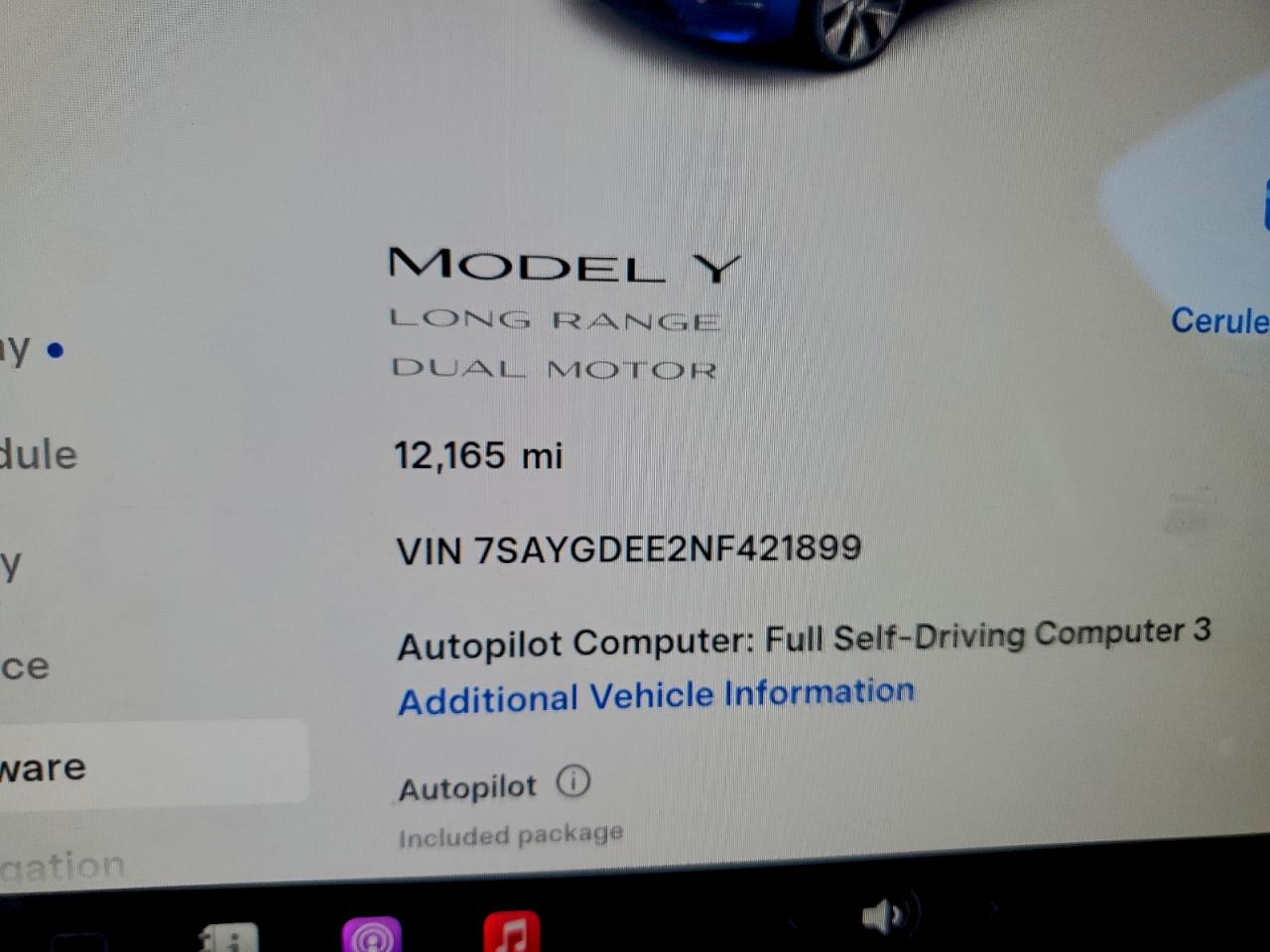 2022 Tesla Model Y VIN: 7SAYGDEE2NF421899 Lot: 92754255