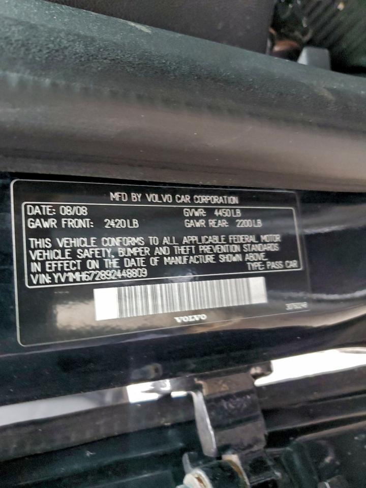 2009 Volvo S40 T5 VIN: YV1MH672892448809 Lot: 94036515