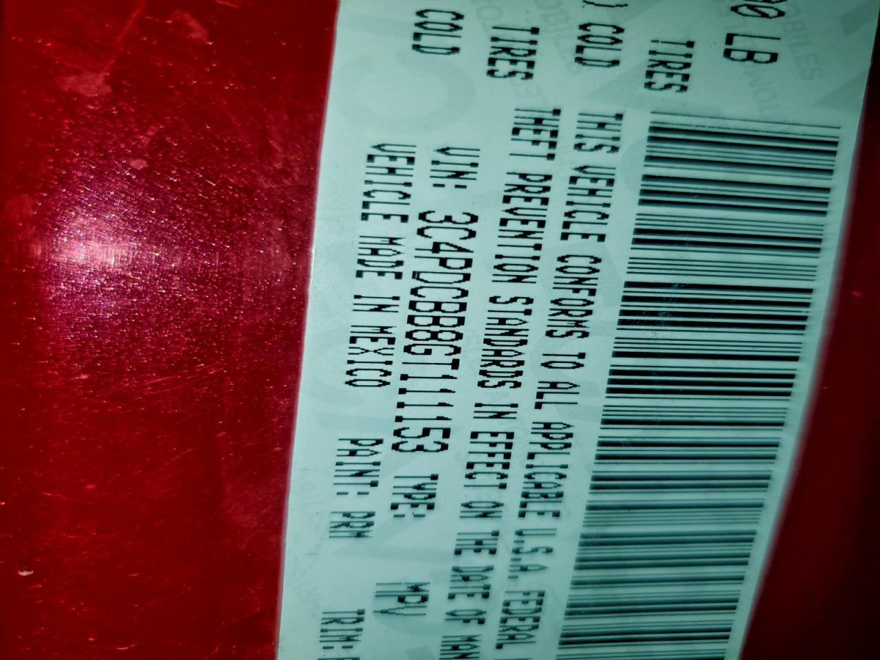 2016 Dodge Journey Sx VIN: 111153 Lot: 94598435