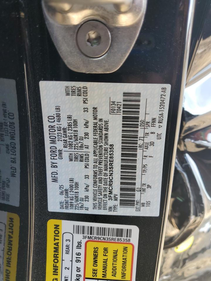 2025 Ford Bronco Sport Outer Banks VIN: 3FMCR9CN3SRE85358 Lot: 93185455