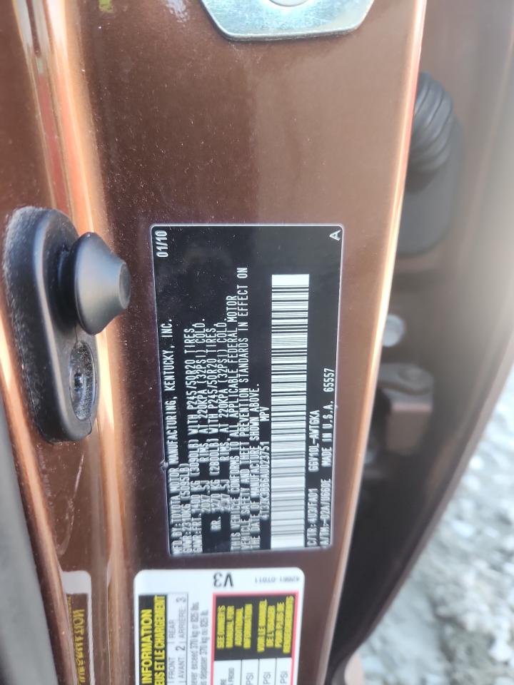 2010 Toyota Venza VIN: 4T3ZK3BB6AU023751 Lot: 92704465