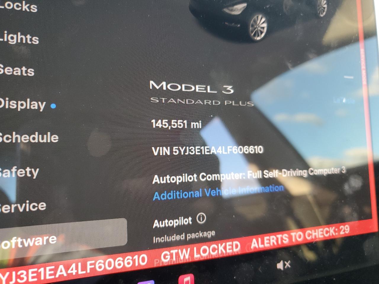 2020 Tesla Model 3 VIN: 5YJ3E1EA4LF606610 Lot: 93104365