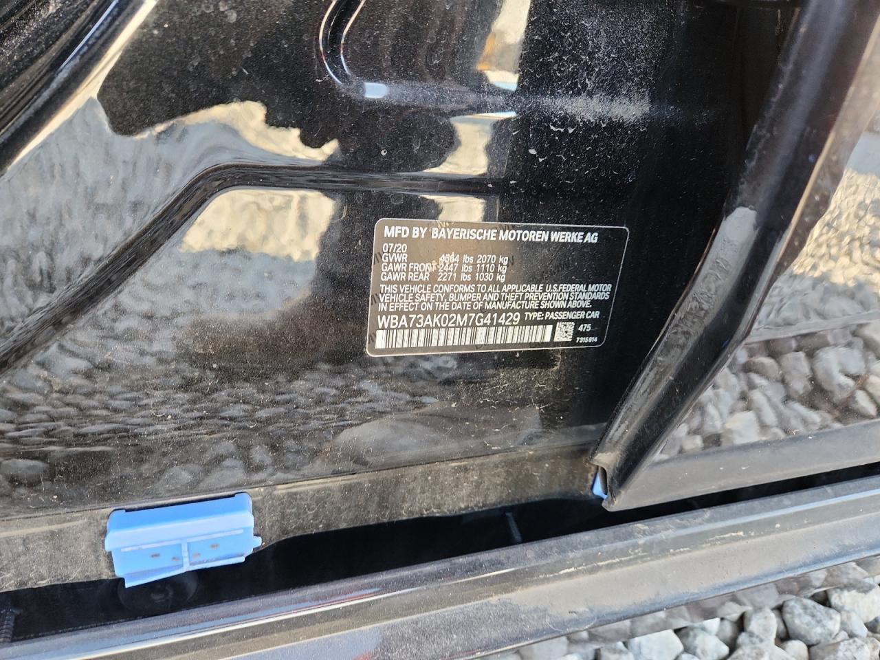 2021 BMW 228Xi VIN: WBA73AK02M7G41429 Lot: 92807975