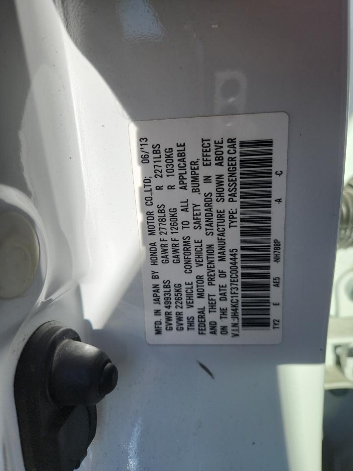 2014 Acura Rlx VIN: JH4KC1F37EC004445 Lot: 91522885