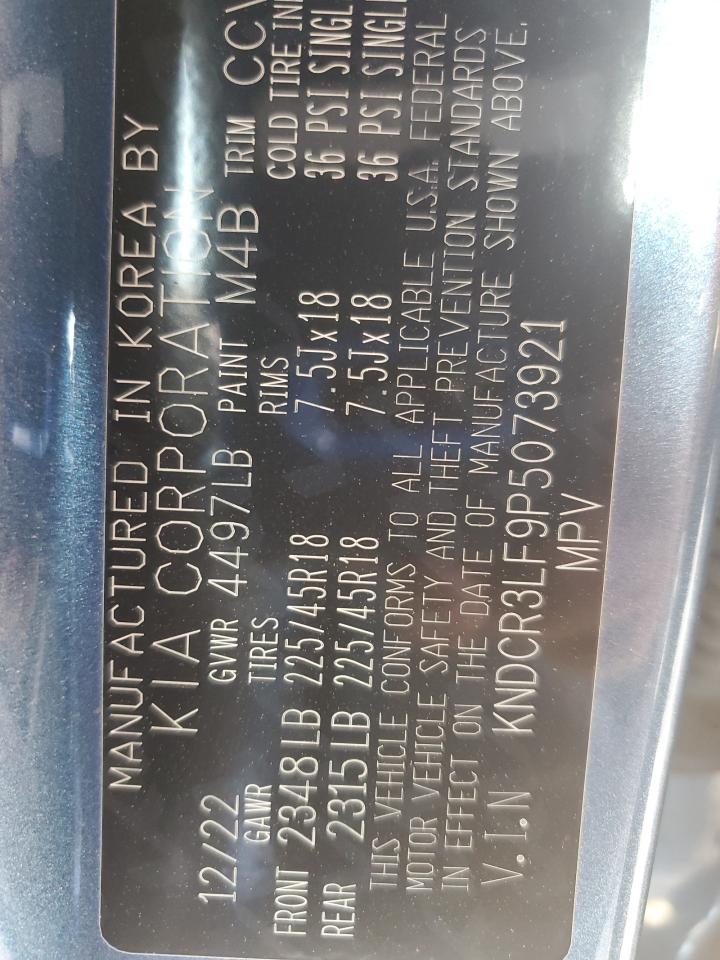 2023 Kia Niro Sx Touring VIN: KNDCR3LF9P5073921 Lot: 92605555