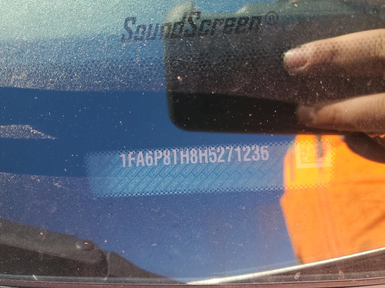 2017 Ford Mustang VIN: 1FA6P8TH8H5271236 Lot: 92182925