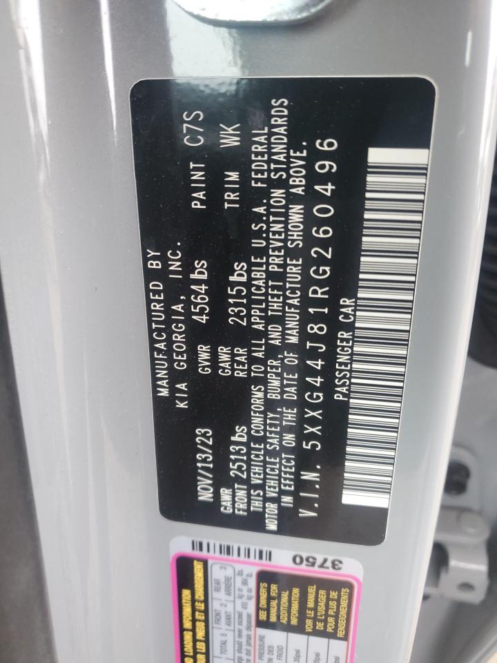 2024 Kia K5 Gt VIN: 5XXG44J81RG260496 Lot: 92060725