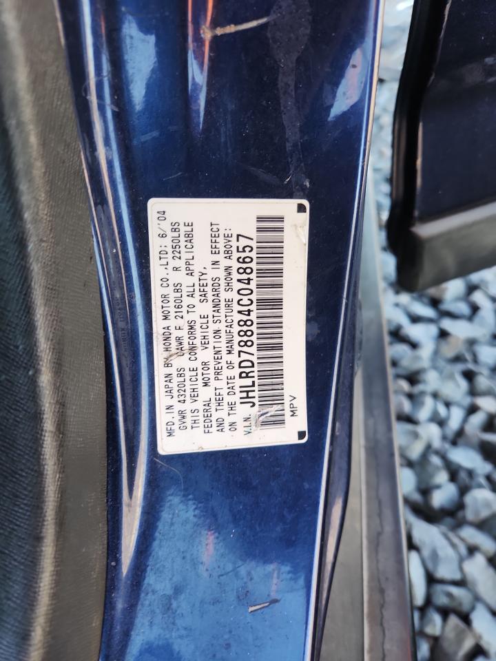 2004 Honda Cr-V Ex VIN: JHLRD78884C048657 Lot: 93050735