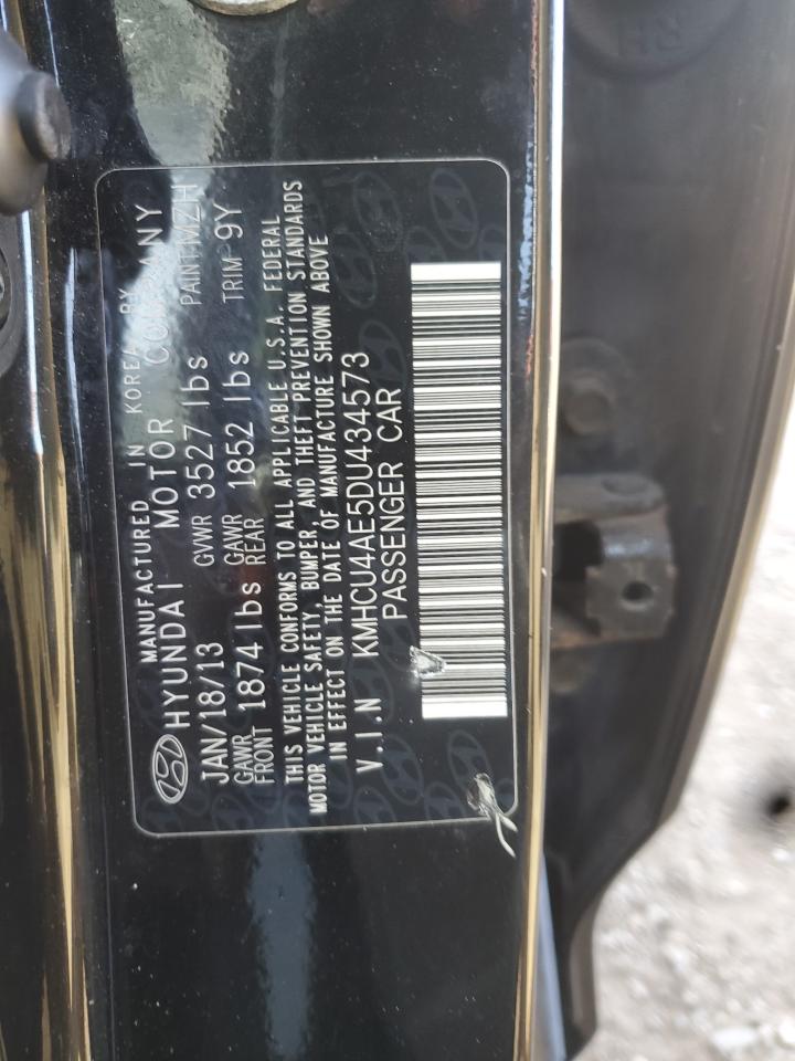 2013 Hyundai Accent Gls VIN: KMHCU4AE5DU434573 Lot: 92409435