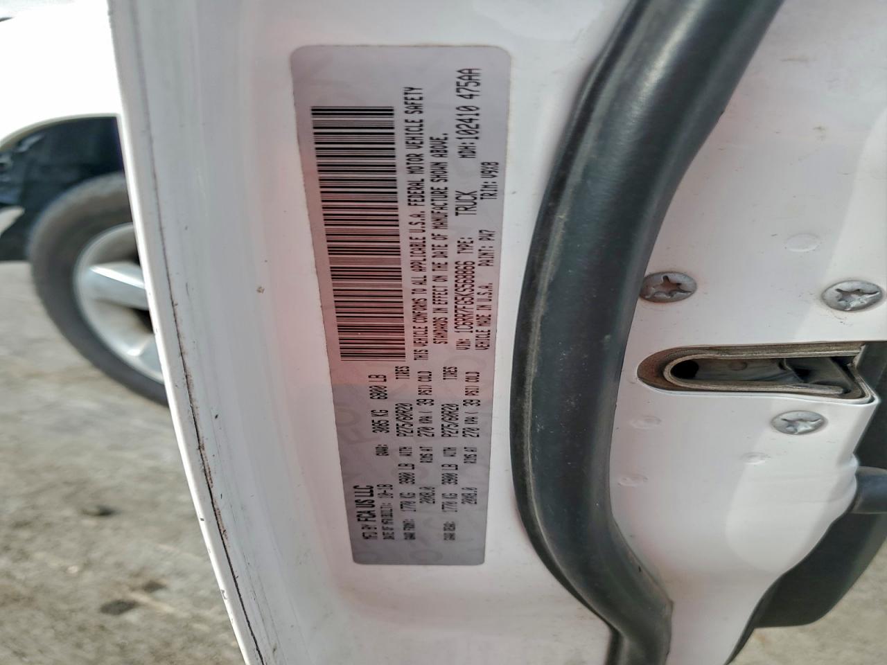 2019 Ram 1500 Classic Tradesman VIN: 1C6RR7FG5KS568866 Lot: 93514345