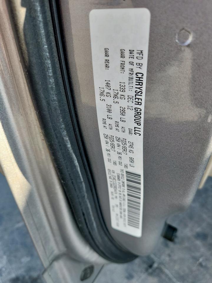 2013 Chrysler Town & Country Touring L VIN: 2C4RC1CG2DR654474 Lot: 92947635