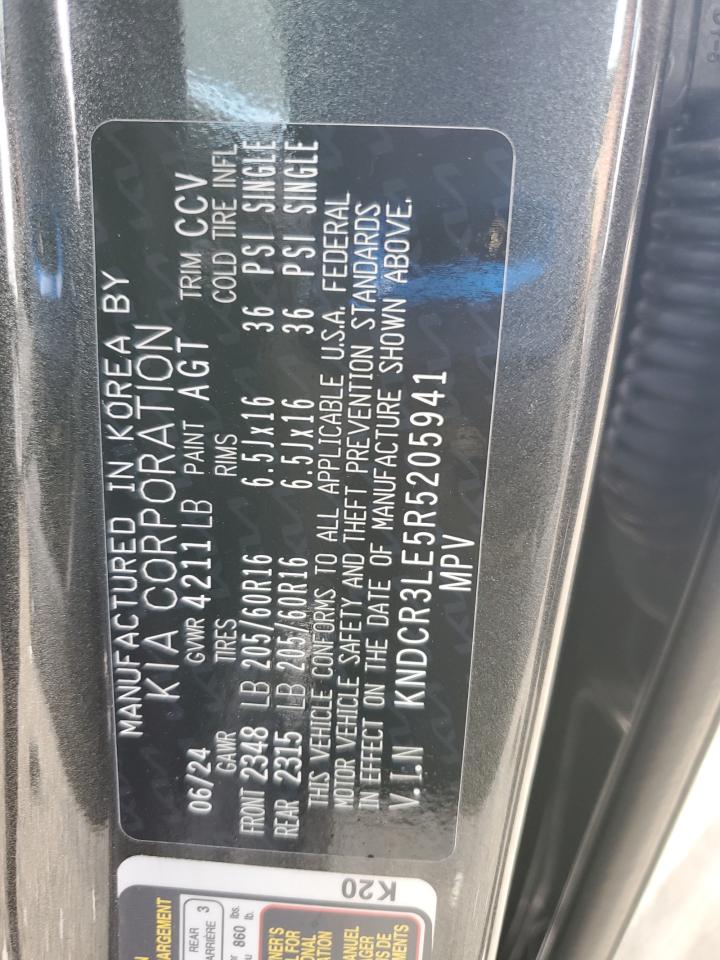 2024 Kia Niro Ex VIN: KNDCR3LE5R5205941 Lot: 92452695