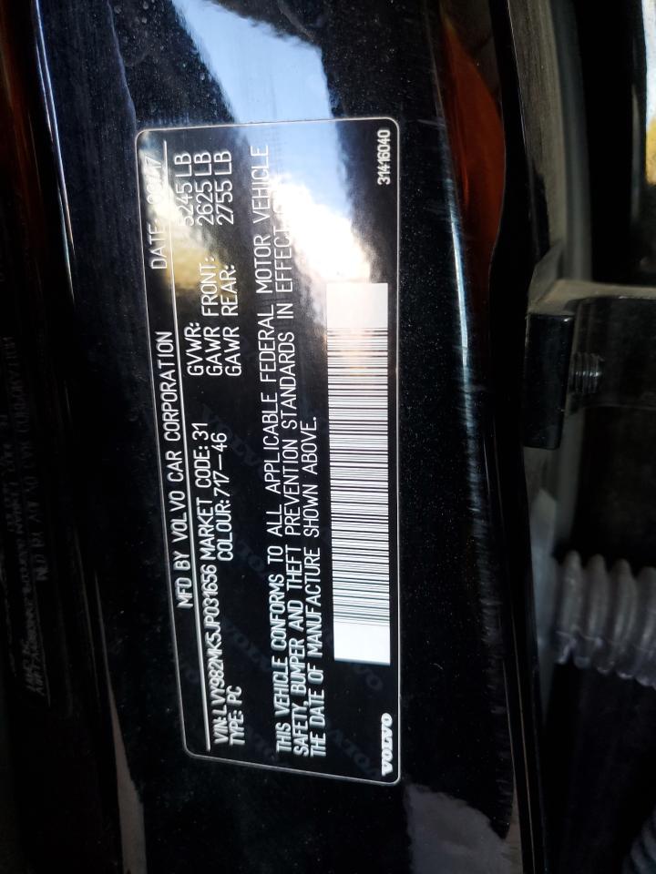 2018 Volvo S90 T5 Momentum VIN: LVY982MK5JP031656 Lot: 90985245