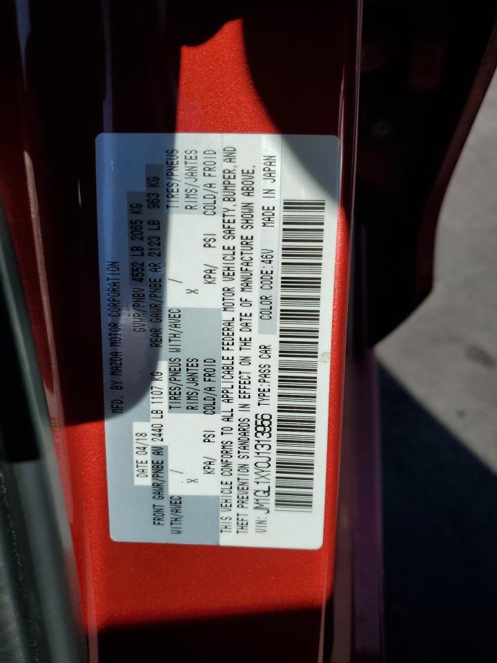 2018 Mazda 6 Signature VIN: JM1GL1XY0J1313956 Lot: 93518825