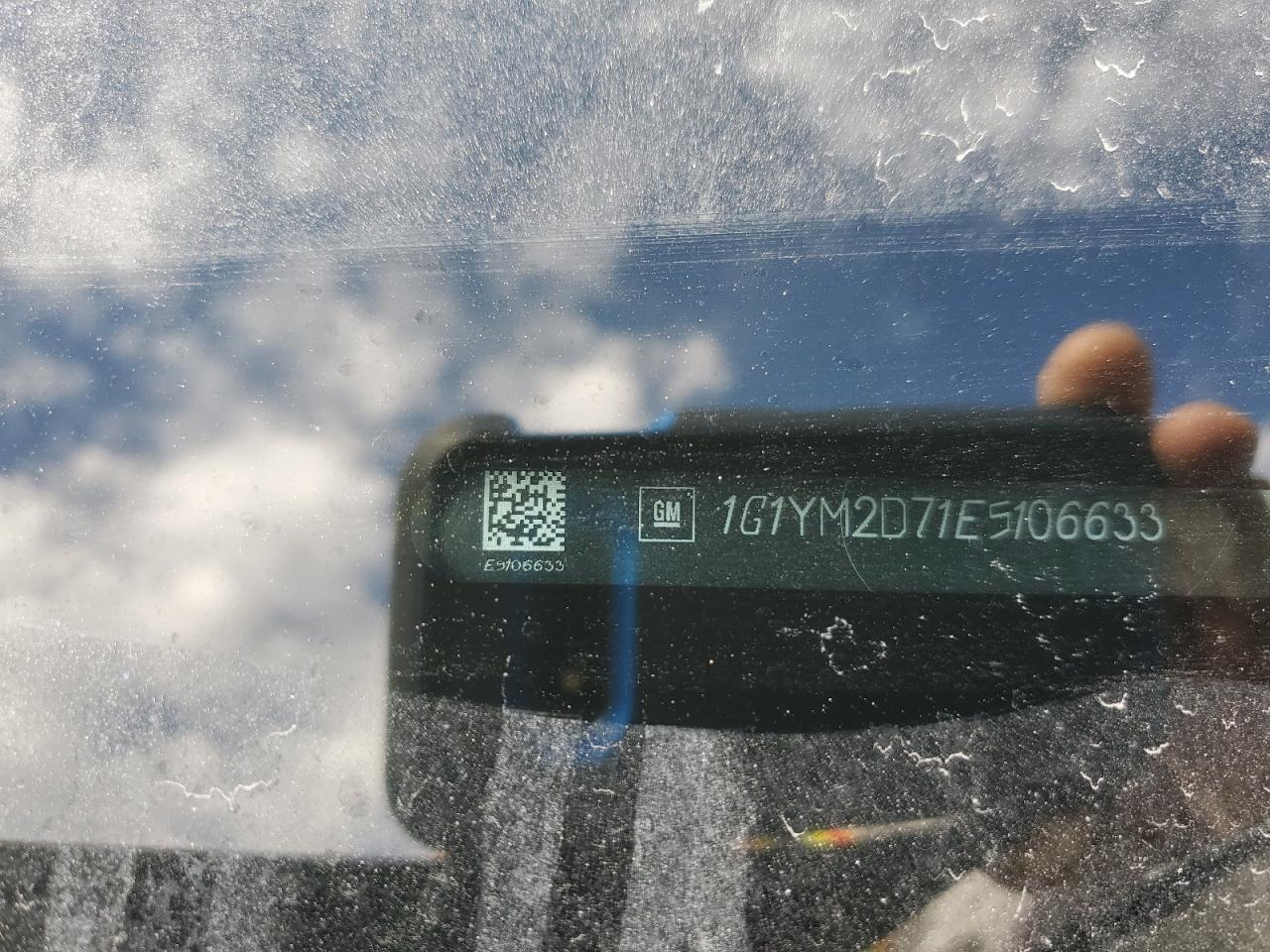 2014 Chevrolet Corvette Stingray Z51 3Lt VIN: 1G1YM2D71E5106633 Lot: 92596715