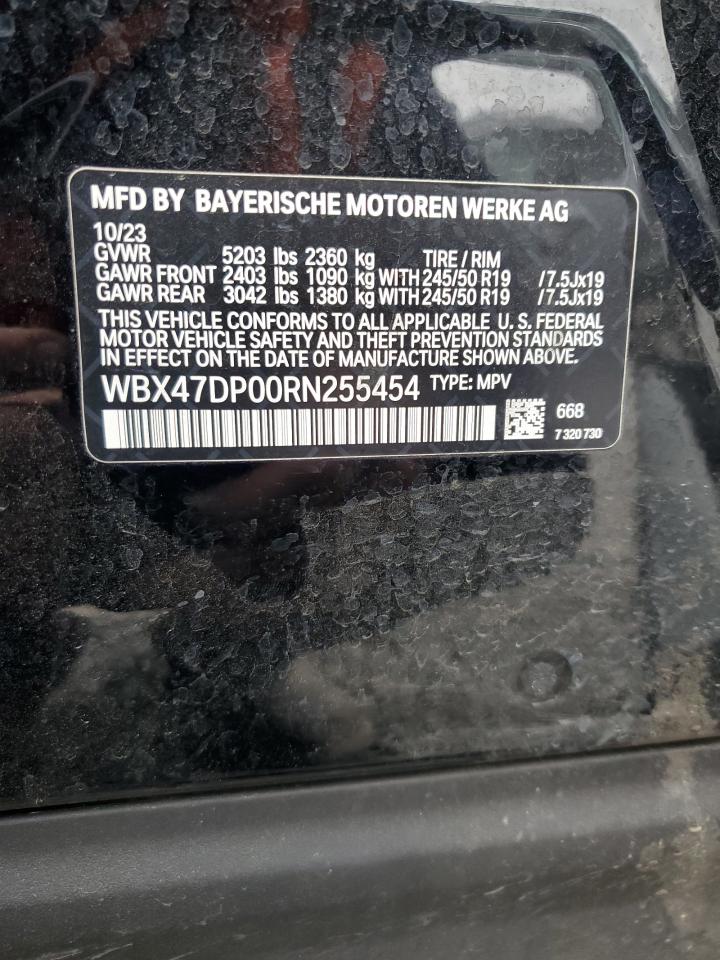 2024 BMW X3 Sdrive30I VIN: WBX47DP00RN255454 Lot: 93043745