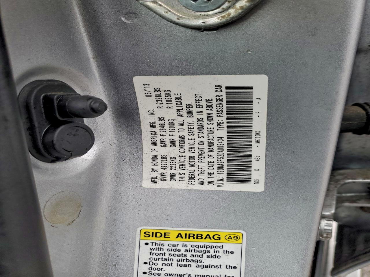 2013 Acura Tl Tech VIN: 19UUA9F52DA005434 Lot: 94457845