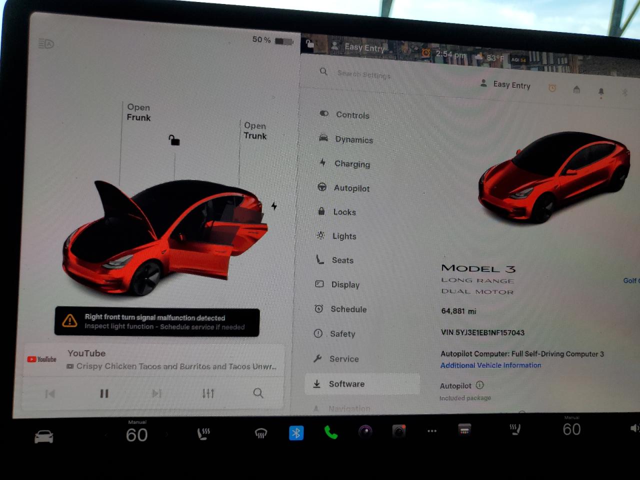2022 Tesla Model 3 VIN: 5YJ3E1EB1NF157043 Lot: 92503135