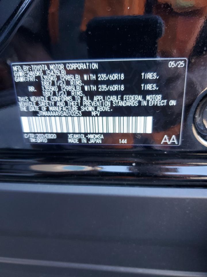 2025 Toyota Bz4X Xle VIN: JTMAAAAA9SA070253 Lot: 91430895