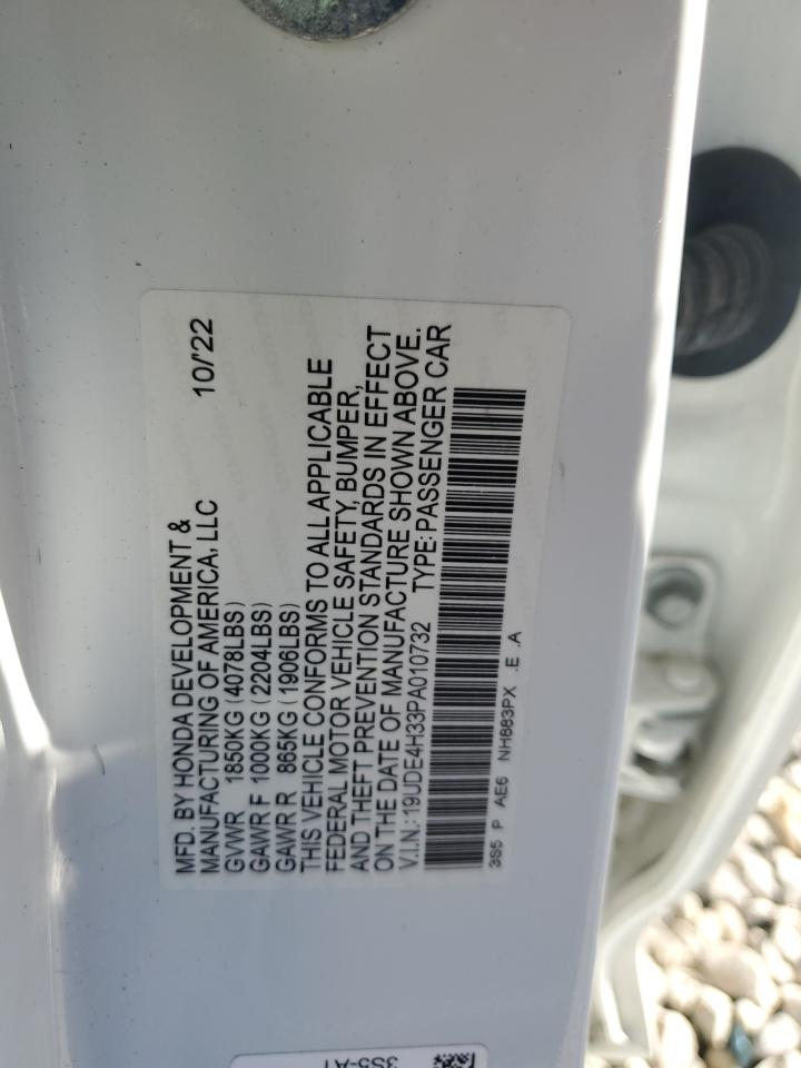 2023 Acura Integra A-Spec VIN: 19UDE4H33PA010732 Lot: 91116425