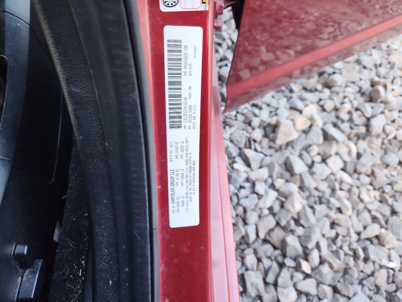 2012 Chrysler 200 Limited VIN: 1C3CCBCG7CN152104 Lot: 90308435