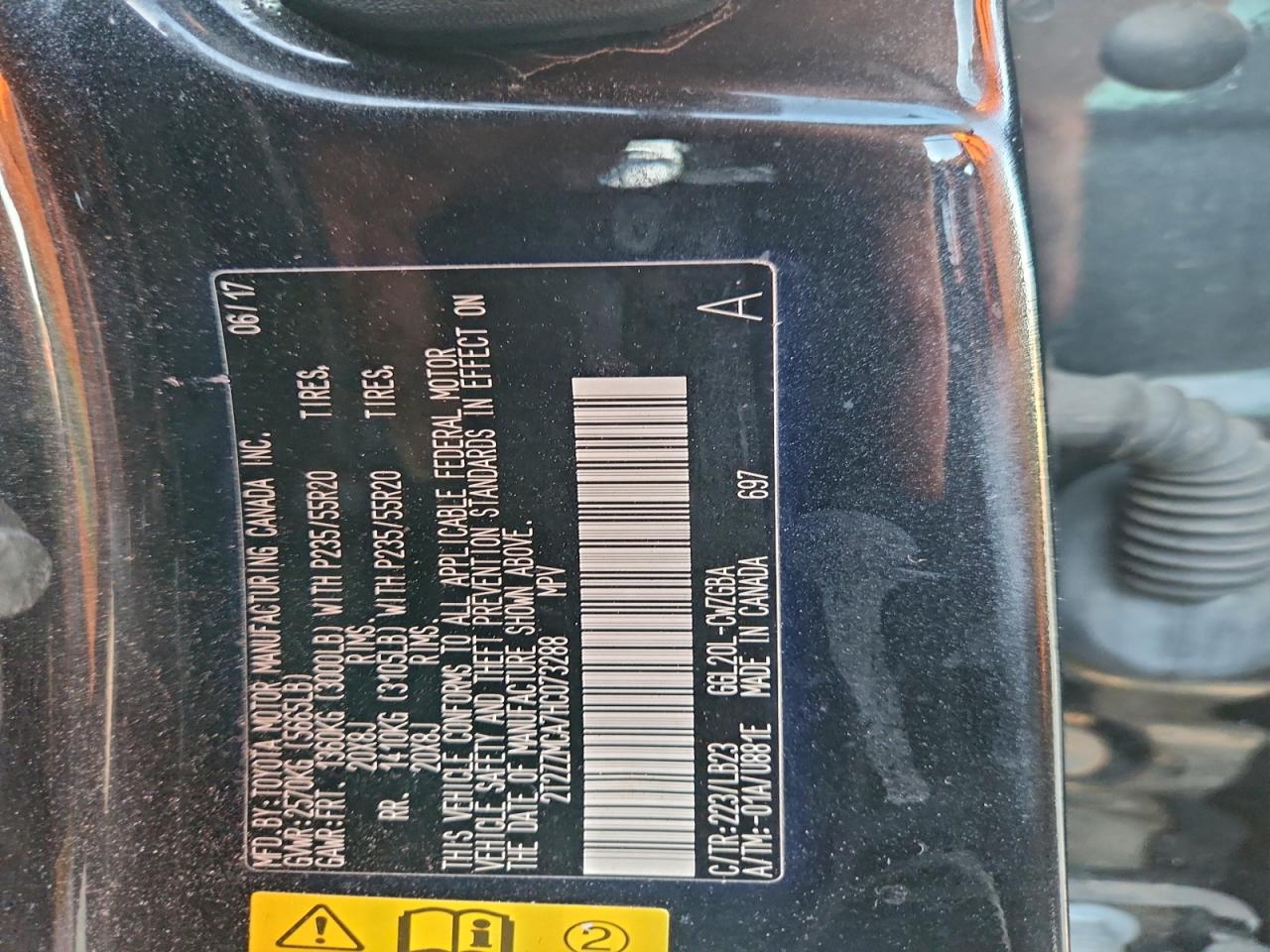 2017 Lexus Rx 350 Base VIN: 2T2ZZMCA7HC073288 Lot: 93089825