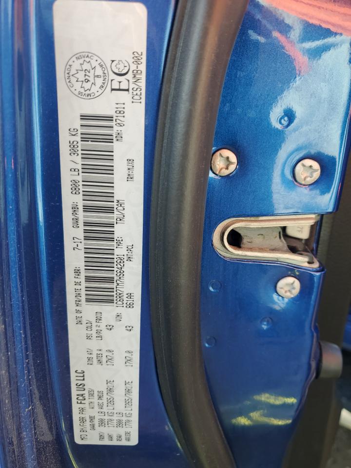 2017 Ram 1500 Slt VIN: 1C6RR7TM7HS642601 Lot: 93906875