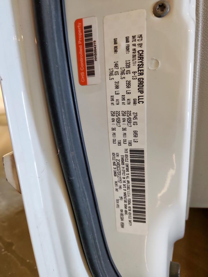 2014 Dodge Grand Caravan Sxt VIN: 2C4RDGCG7ER127757 Lot: 92672745