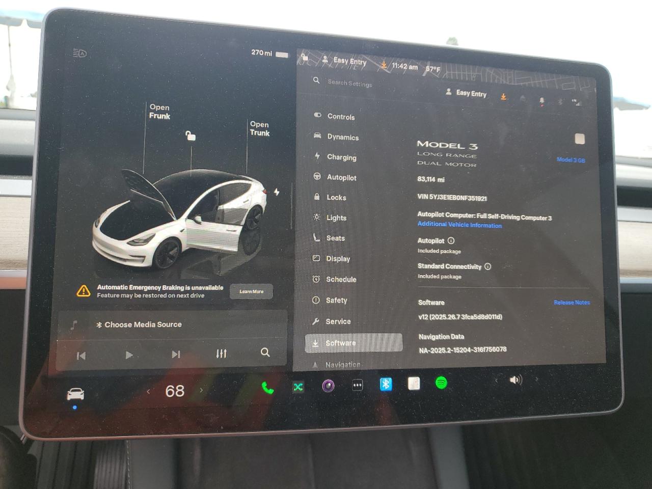 2022 Tesla Model 3 VIN: 5YJ3E1EB0NF351921 Lot: 92837385