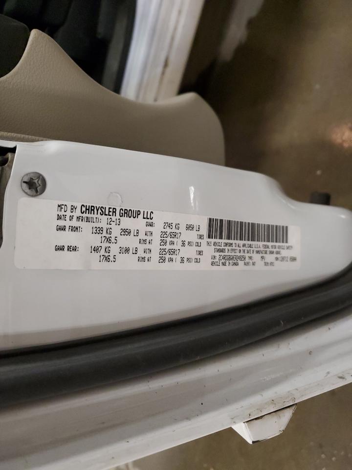 2014 Dodge Grand Caravan Se VIN: 2C4RDGBG0ER249250 Lot: 90707755