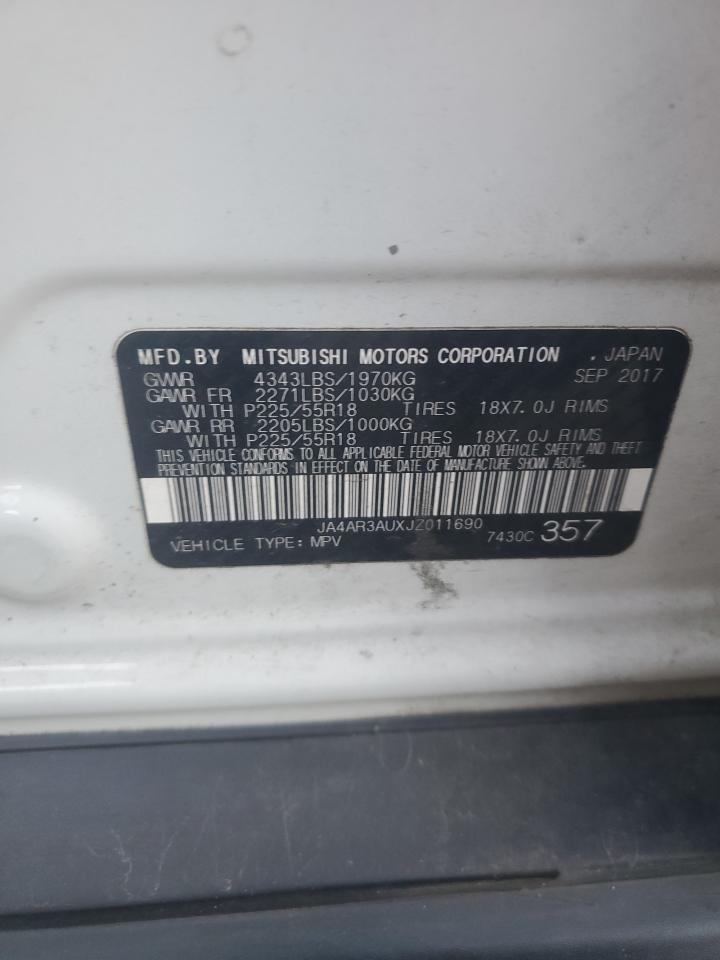 2018 Mitsubishi Outlander Sport Es VIN: JA4AR3AUXJZ011690 Lot: 92370845