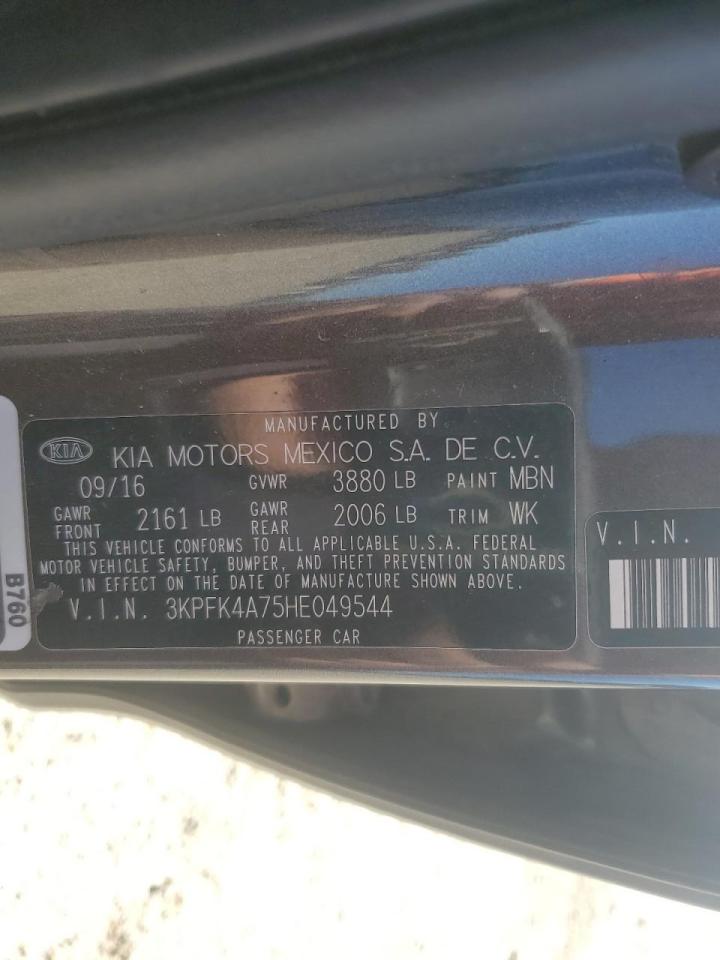 2017 Kia Forte Lx VIN: 3KPFK4A75HE049544 Lot: 91819285