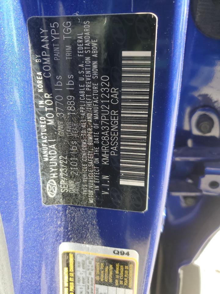 2023 Hyundai Venue Sel VIN: KMHRC8A37PU212320 Lot: 91164365