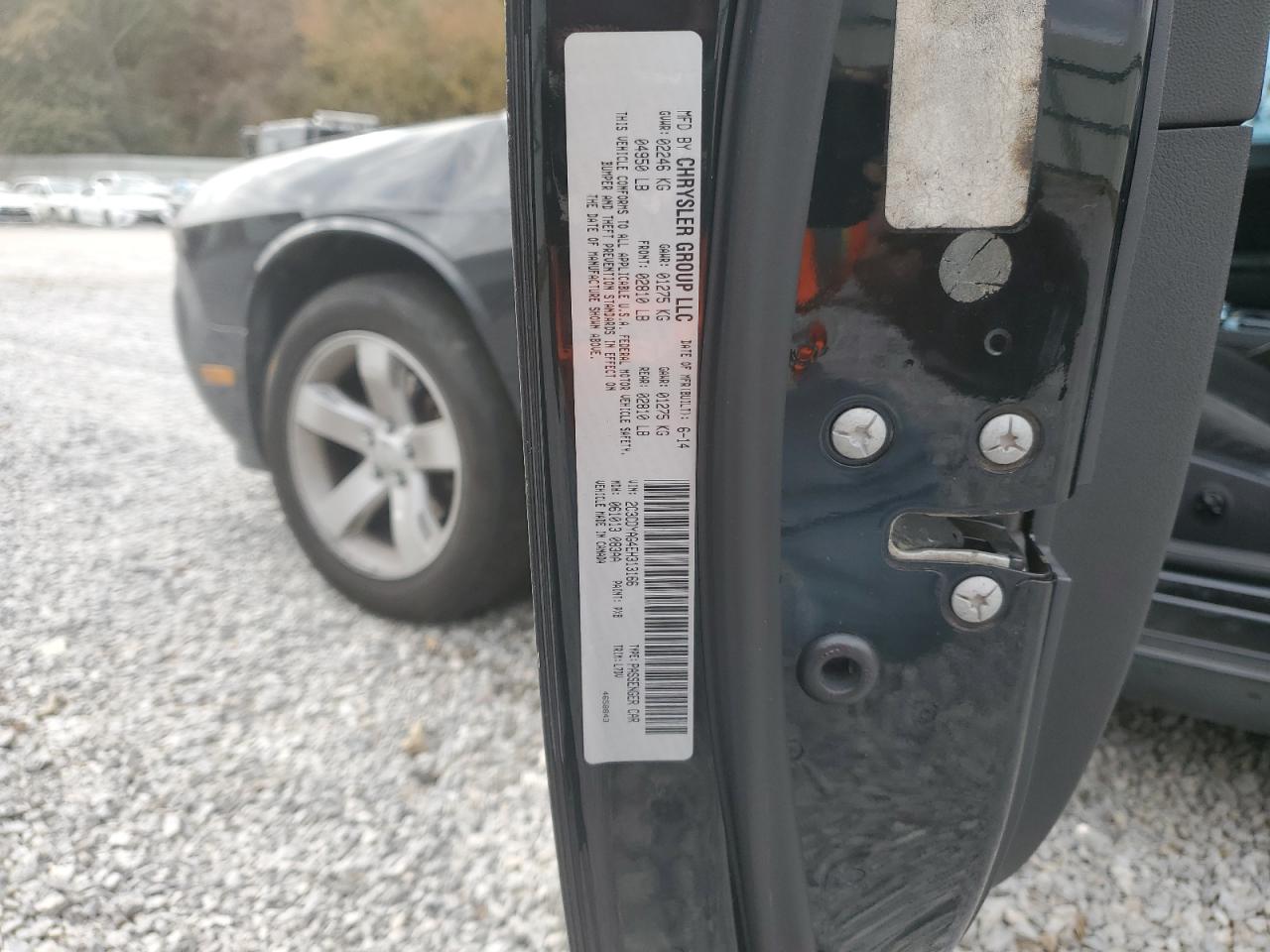 2014 Dodge Challenger Sxt VIN: 2C3CDYAG4EH313166 Lot: 92658315