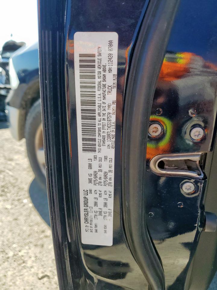 2014 Ram 1500 Slt VIN: 1C6RR7LTXES187570 Lot: 91006955