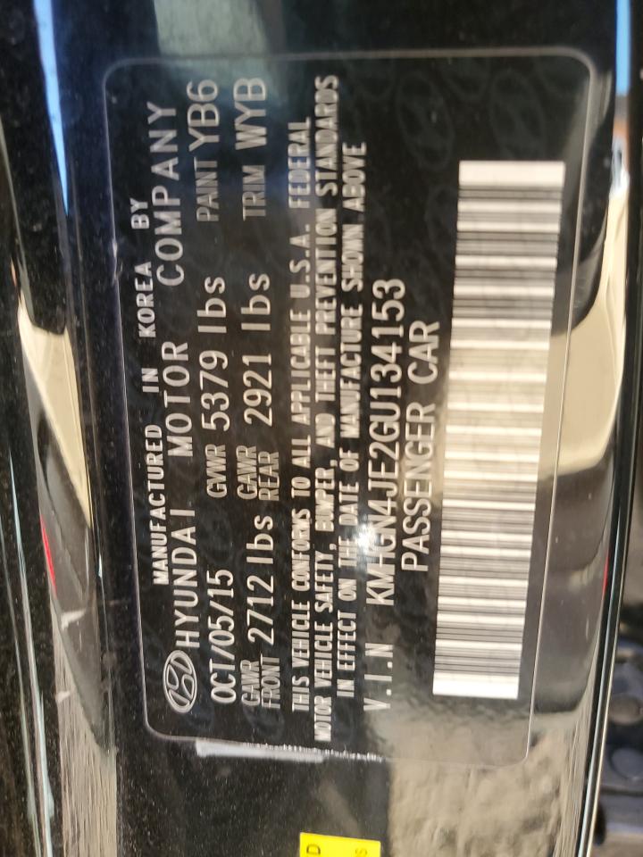 2016 Hyundai Genesis 3.8L VIN: KMHGN4JE2GU134153 Lot: 92257315