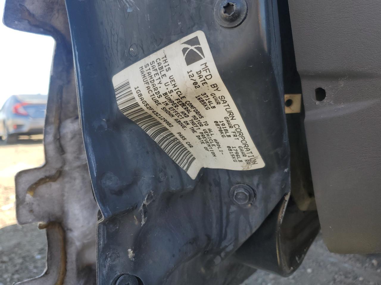 2003 Saturn Ion Level 1 VIN: W65201885225 Lot: 91135665