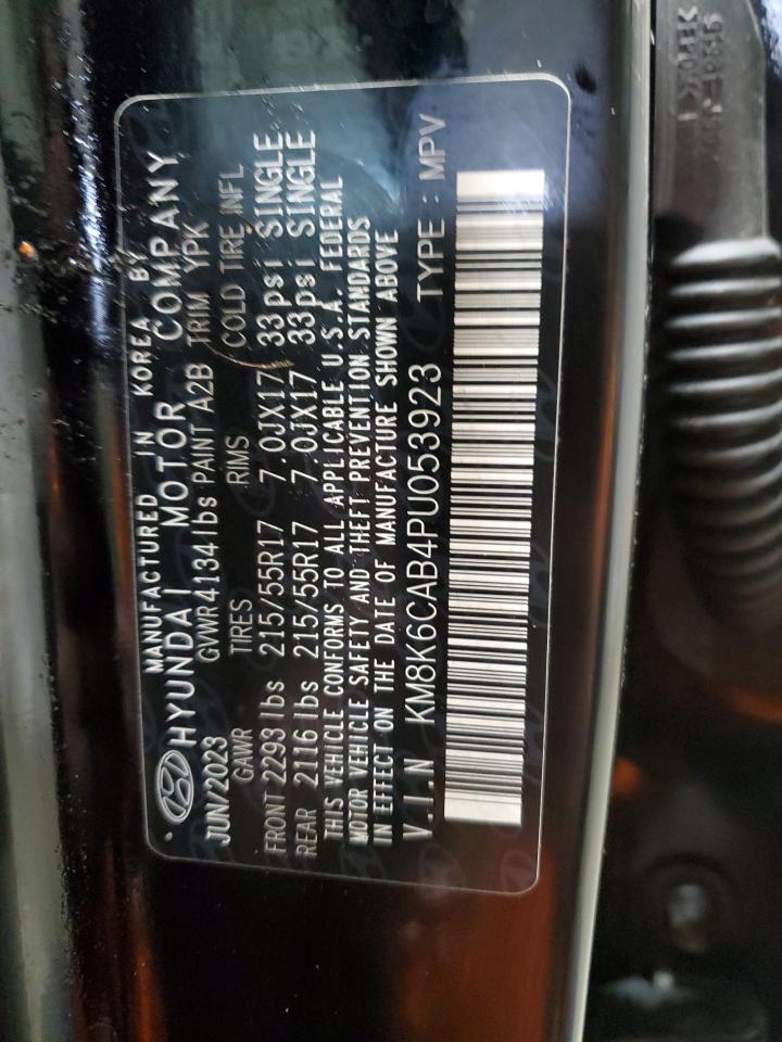 2023 Hyundai Kona Sel VIN: KM8K6CAB4PU053923 Lot: 92665925