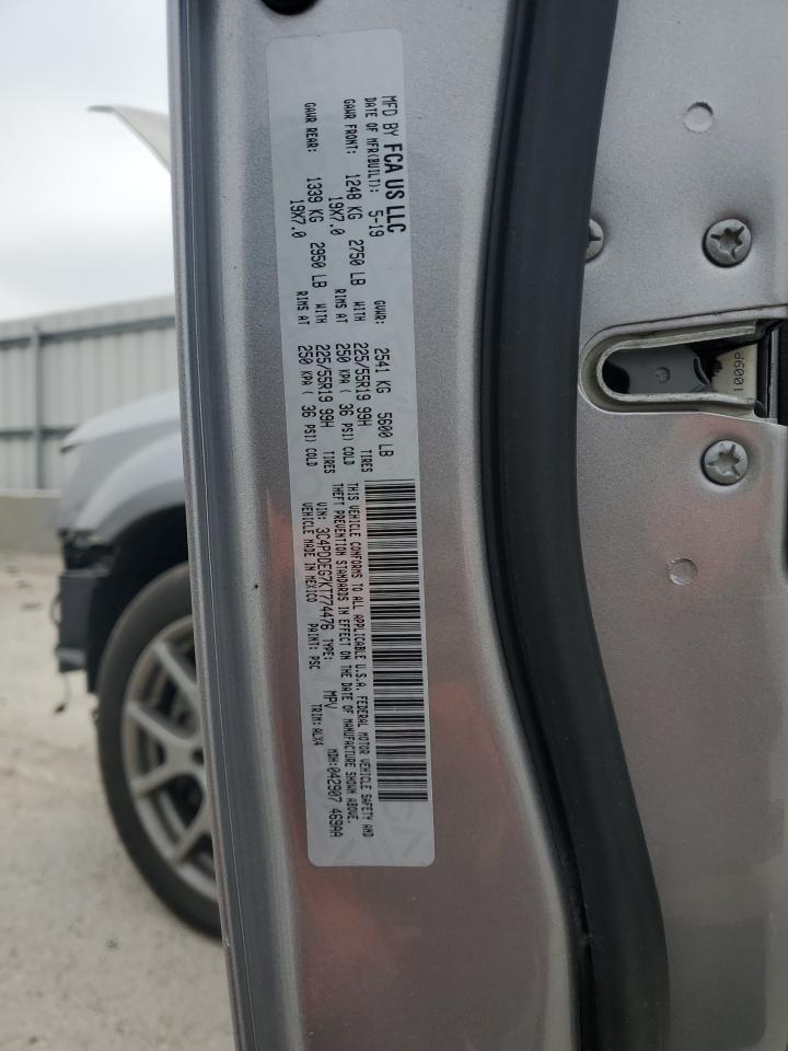 2019 Dodge Journey Gt VIN: 3C4PDDEG7KT774476 Lot: 93490415