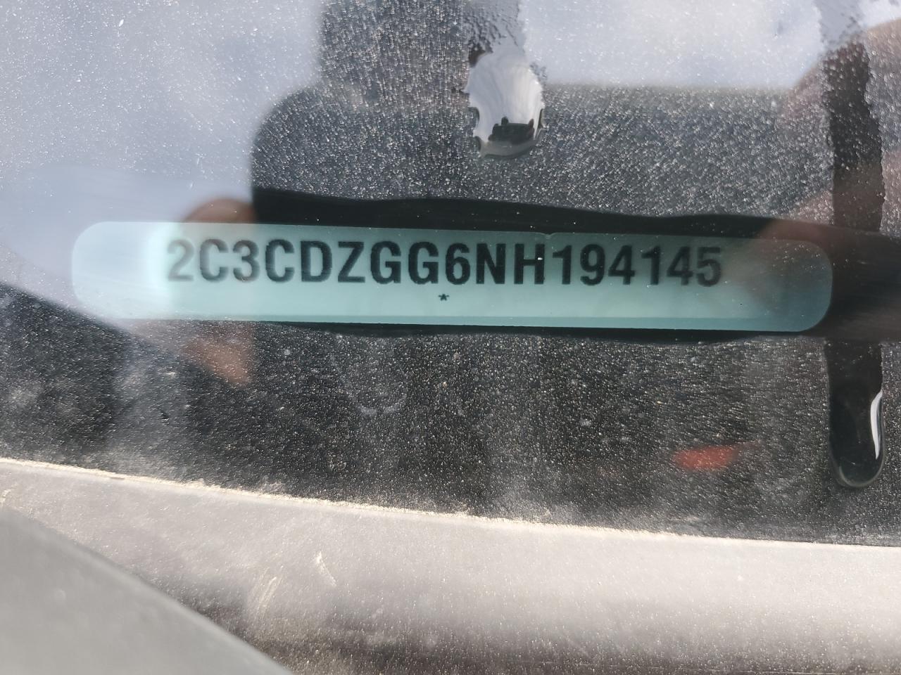 2022 Dodge Challenger Sxt VIN: 2C3CDZGG6NH194145 Lot: 86238855