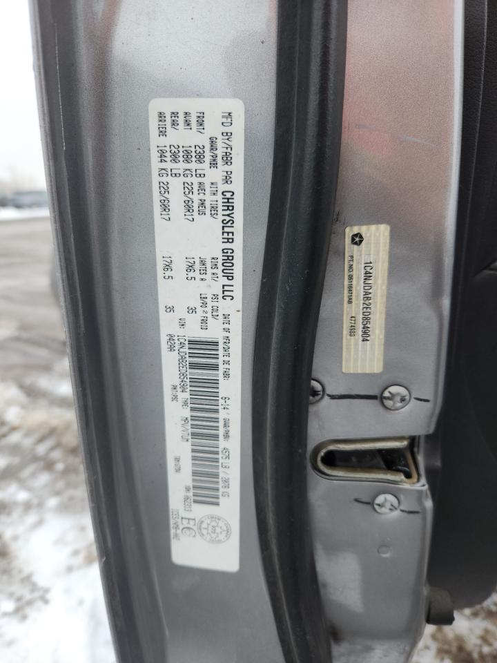 2014 Jeep Compass Sport VIN: 1C4NJDAB2ED854904 Lot: 93277935