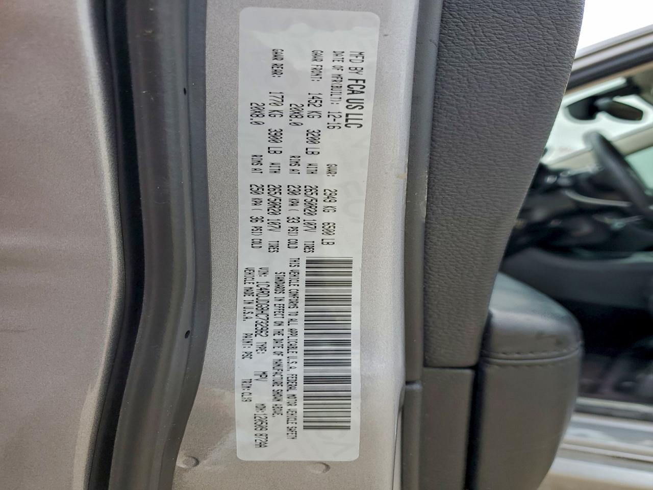 2017 Dodge Durango Gt VIN: 1C4RDJDG8HC732962 Lot: 93641425