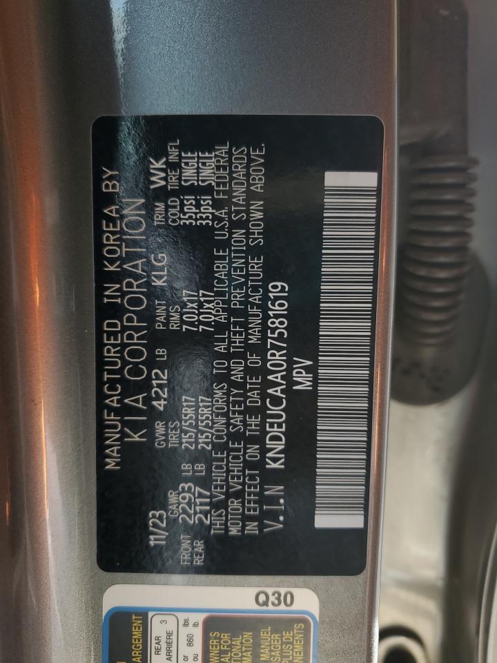 2024 Kia Seltos S VIN: KNDEUCAA0R7581619 Lot: 91646615