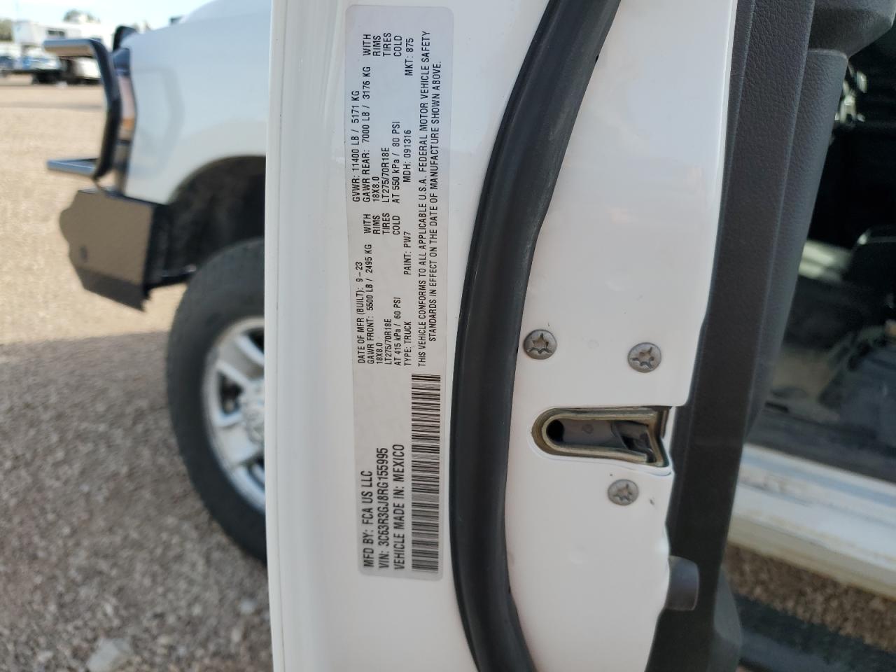 2024 Ram 3500 Tradesman VIN: 3C63R3GJ8RG155995 Lot: 90999005