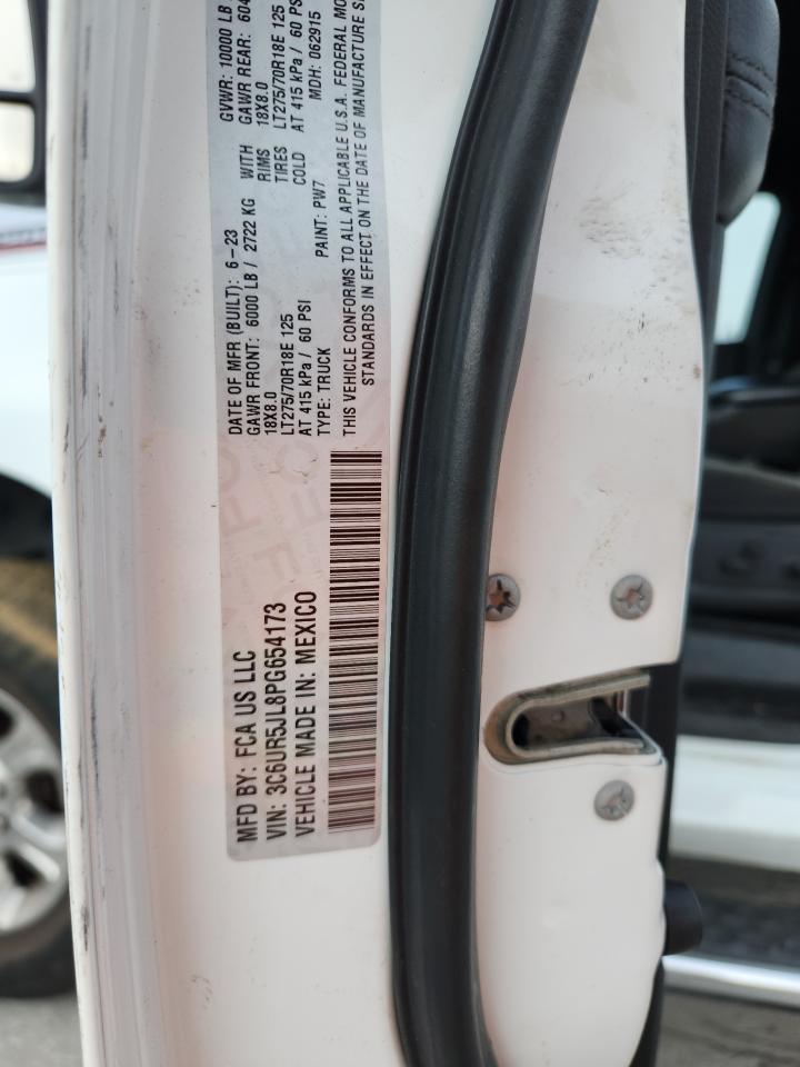 2023 Ram 2500 Big Horn VIN: 3C6UR5JL8PG654173 Lot: 92738855