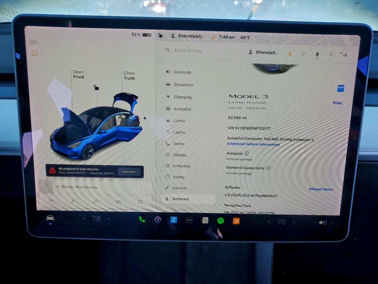 2022 Tesla Model 3 VIN: 5YJ3E1EB1NF133177 Lot: 93503835