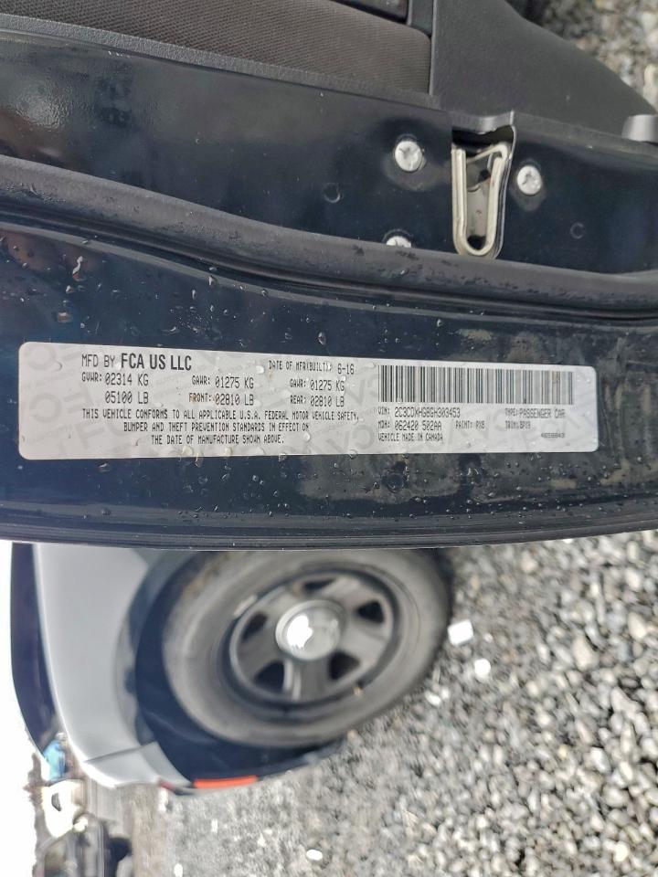 2016 Dodge Charger Sxt VIN: 2C3CDXHG8GH303453 Lot: 94339015