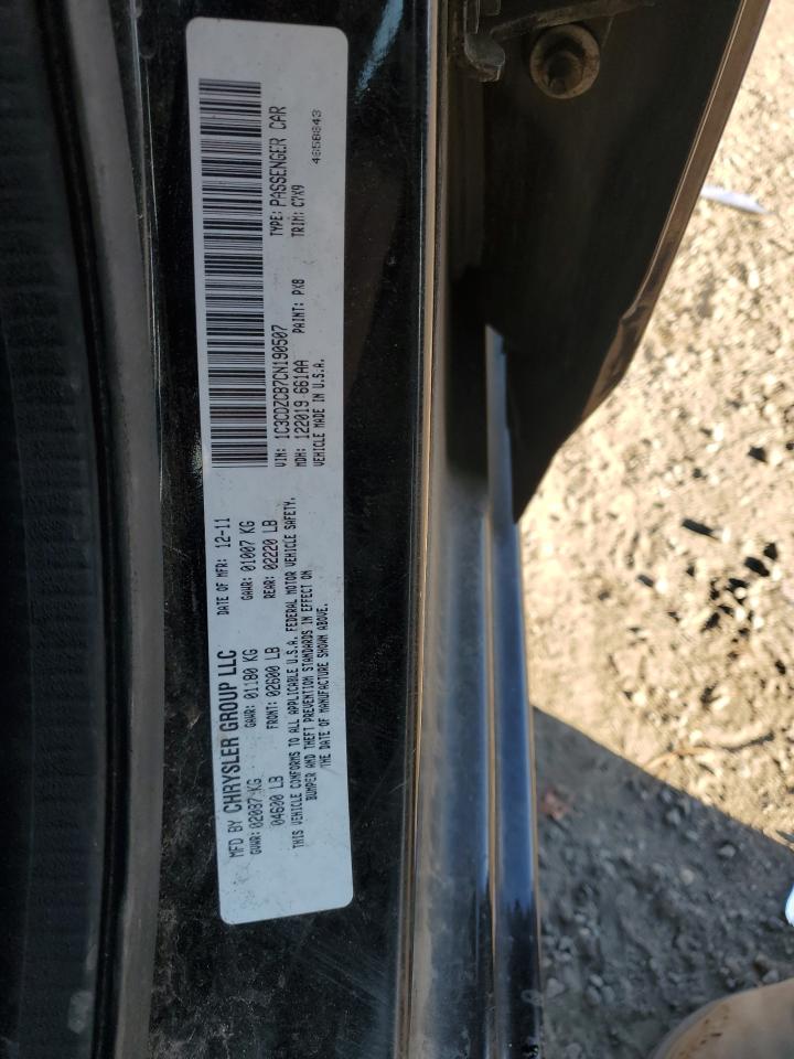 2012 Dodge Avenger Sxt VIN: 1C3CDZCB7CN190507 Lot: 92576205